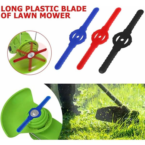 10-pakning erstatningsblader i plast for gressklipper - Hagearbeid, gressklippere og plen