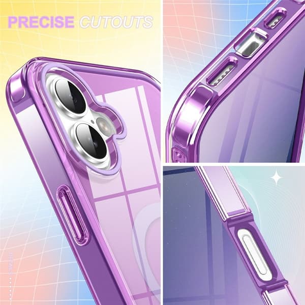 iPhone 17 MagSafe-deksel med PET-skjermbeskytter - Lilla
