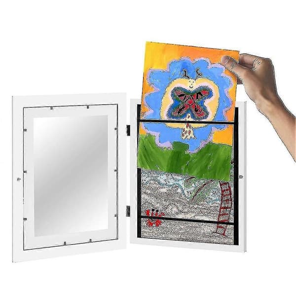Children's Art Frames Front Opening Easy Change Art Frame Drawings Artwork Picture Frames For Wall Tabletop (FMY)