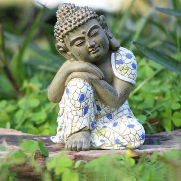 Sovende Buddha Hagepynt Hagepynt Statue Hagepynt-MXBC