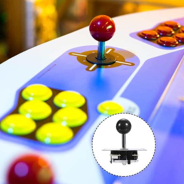 PC Joystick DIY Kit Arcade Spildele Knap ABS 5 Pin til Klassisk Sort Green