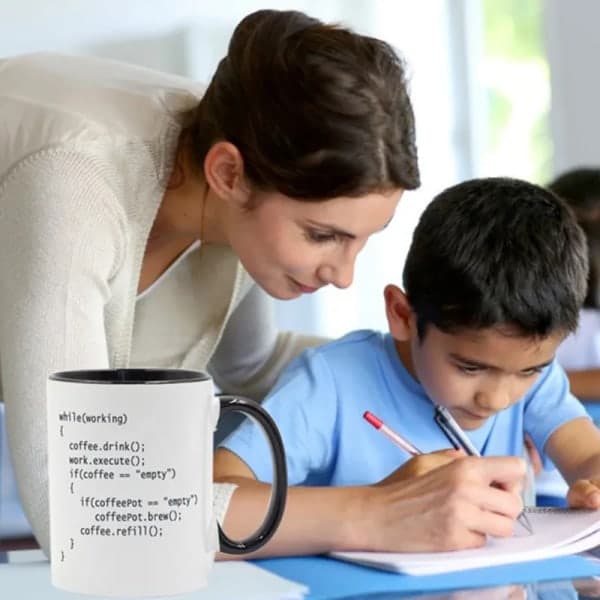 Coffee++ Program for programmerere Kaffekrus Keramisk kopp Fargehåndtak Farge Jul Nyttår Gavekrus