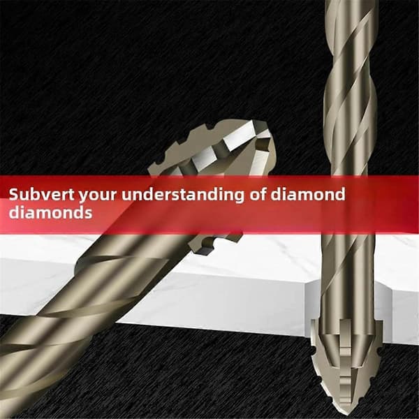 Four-edged Sawtooth Eccentric Drill, Square Tooth Eccentric Drill, Four-edged Sawtooth Eccentric Drill [DB] As Shown As Shown