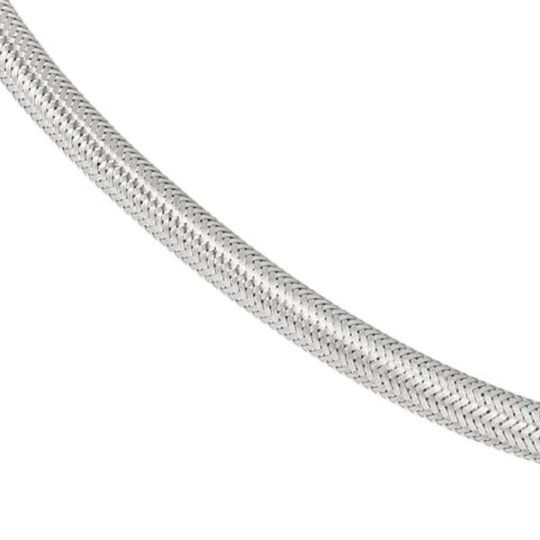2 st flätade krananslutningsslangar, rostfritt stål, 60 cm, universella för badrumskök