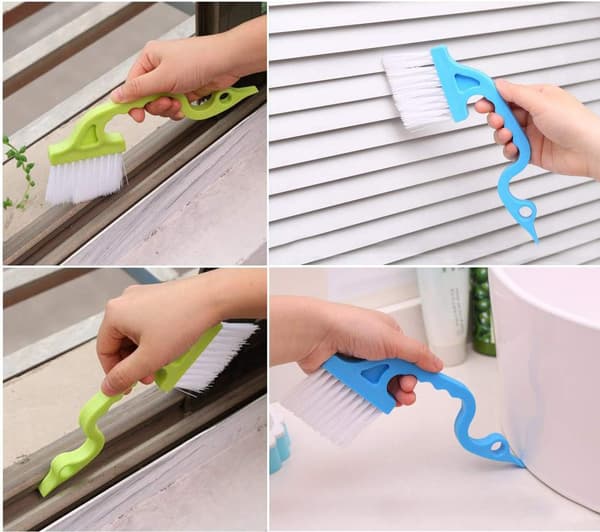 Groove Gap Cleaning Brush, 3 Pcs Versatile Groove Brushes Brushes Home Kitchen Brush for Window Sliding Door Sweeping Tool Keyboard Computer Home Ki