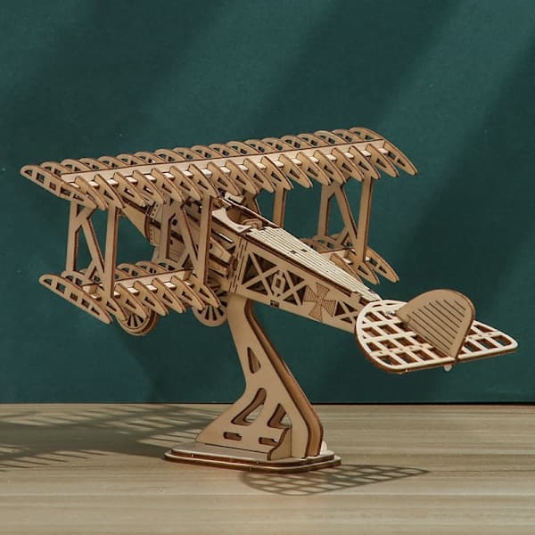 3D Træmodel Byggesæt til Voksne og Børn, Træflymodel Byggesæt, 3D Træpuslespil, DIY Legetøj, Gave