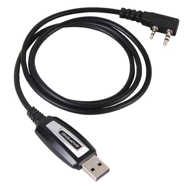 Vattentät USB-programmeringskabel med drivrutins-CD-firmware för BaoFeng UV5R/888s Walkie Talkie K-kontaktkabel