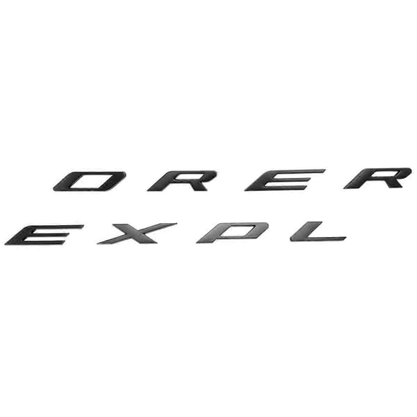 3D Bokstaver ABS Frontpanser Emblem Explorer Sport Panser Bokstaver Dekaler for Explorer 2011-2020 (Matt
