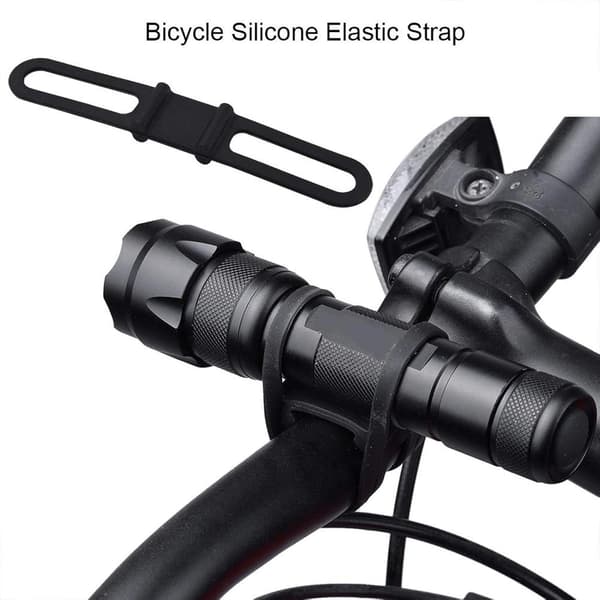 14cm Light Replacement Mount 5-pack Bicycle Silicone Strap Elastic Rubber Band Flashlight Holder Bandage Bike Handlebar Mount Holder Strap Fixing