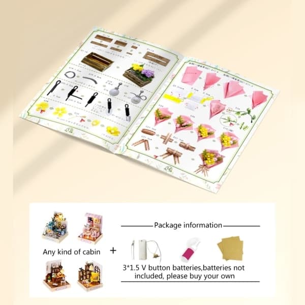 DIY Dukkehus Miniatyr med Møbler Tre Mini Hus Kit Romdekorasjoner Håndverk Gave til Tenåringer Voksne Kvinner Menn null - 2 null - 2 null - 2