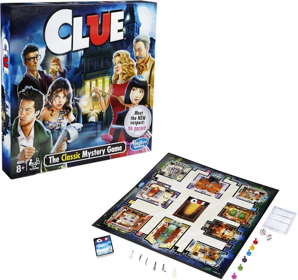 Clue brettspill fra 8 år og oppover for 3-6 spillere