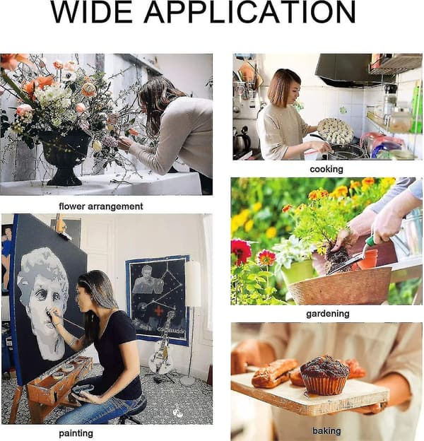 Hageforkle for kvinner, kryssryggforkle med lommer, japansk forkle for arbeid, hagearbeid, matlaging, maling, baking