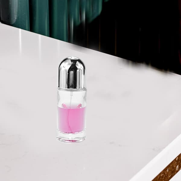 2 st 24 ml påfyllningsbara glassprayflaskor för parfym, mini rese tomma bärbara för kvinnor och män