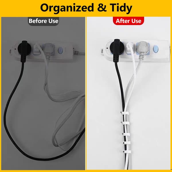 400 pcs Cable Nails, 4 Sizes (4mm 6mm 8mm 10mm) Durable Round Nail Cable Clips, Wire Fasteners, Cable Nails