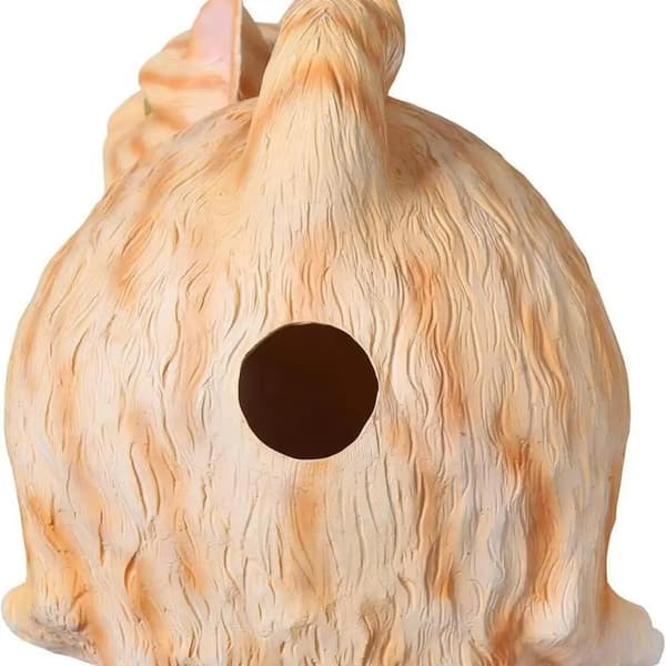 Cat Butt Tissue Holder - Square Tissue Box Cover with Tabby Cat - Cute Bathroom Accessory