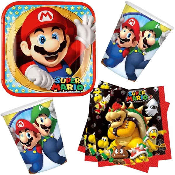 Super Mario Party Set – Soppriket 36 deler 360 360
