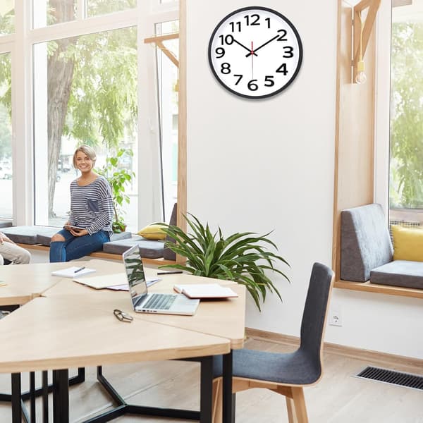 Wall Clock Silent Non-Ticking 12 Inch/30CM Modern Wall Clocks Decorative Quality Analog Quartz Clock Large