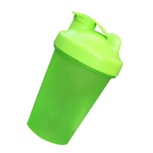 Proteiinisekoitin PP-pullo ruostumattomalla teräspallolla sekoitukseen 500ml Vihreä
