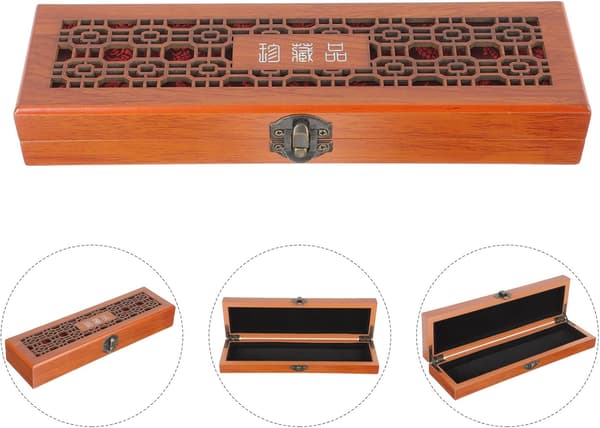 Harmonica Case Wood 24-Hole Lightweight Harmonica Storage Bag