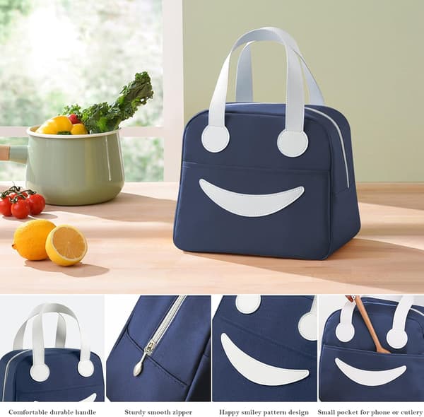 Lunsjveske for menn Tote Bag Lett å rengjøre Matboksveske Egnet for gutter barn.