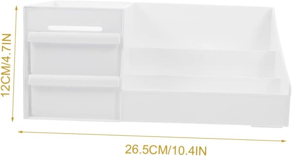 Makeup Vanity Organizer for Makeup Storage Desk Cosmetic Holder Drawer Style Cosmetic Organizer Divider