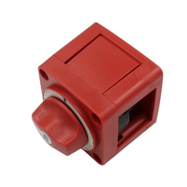 Mini Boat On/Off Shut-off Switch 12-48V 100-300A Battery Switch Isolator Rotary Disconnect, 4-Position Selector