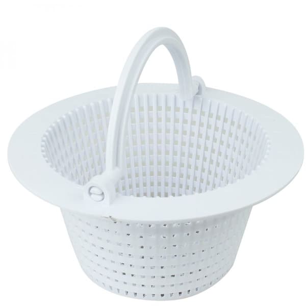 Round Basket for Above Ground Pool Skimmer - Diameter 16 cm - White - Pool Cleaning Accessory