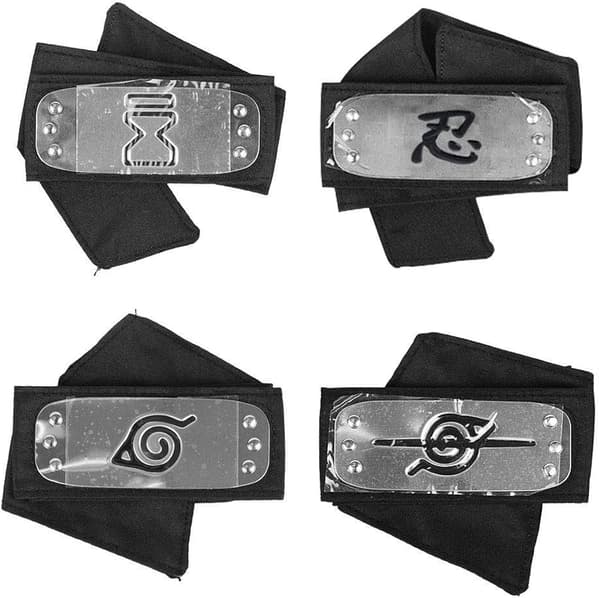 Naruto-panta metallipinnoitetuilla cosplay-tarvikkeilla, 4 kpl