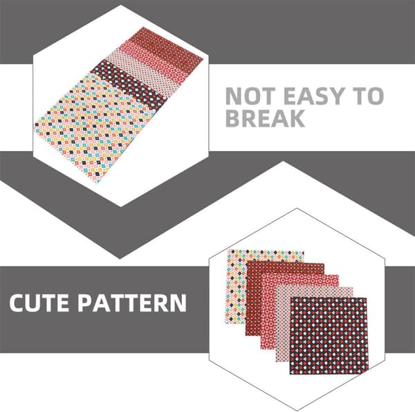 10 pcs Cotton Fabric Sewing Fabric Quilting Craft with Charming Heart Pattern Stylish Decorative and Sturdy