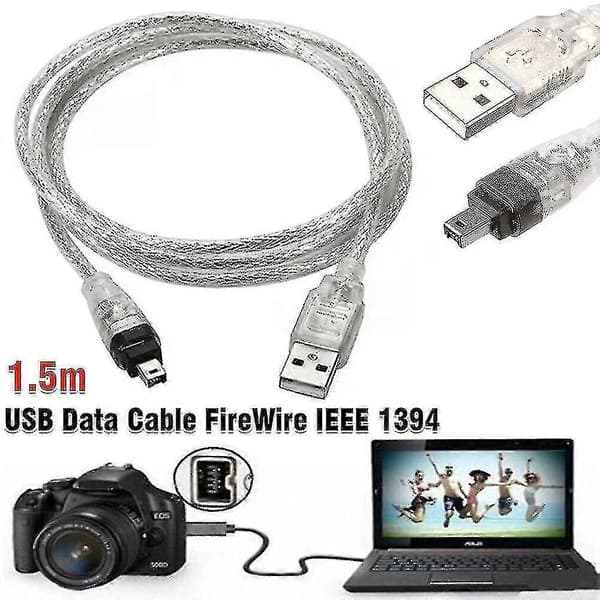 Til Mini DV MiniDV USB-datakabel Firewire IEEE 1394 HDV-videokamera til redigering på PC
