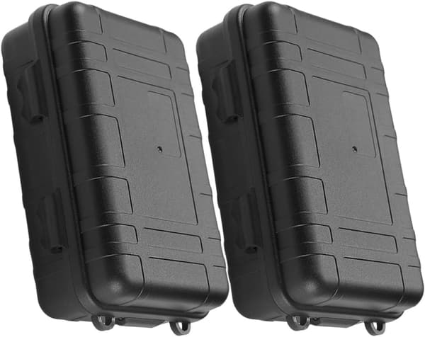 Survival Storage Container Set 2st Vattentät Stötsäker Verktygsorganisatörslåda