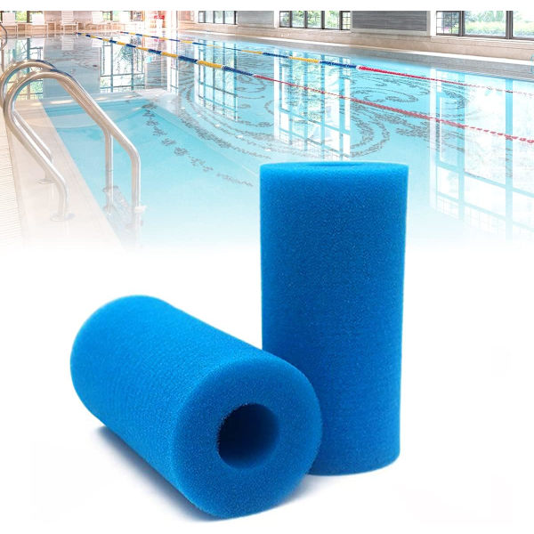Bitar Filtersvamp, Skumfilter til Pool, Genanvendeligt Poolfilter, Poolfilterpatron, Blå