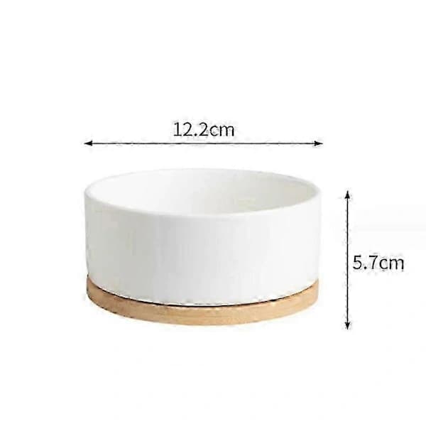 USB Heated Pet Water Bowl - Ceramic Heater, Large Capacity, Constant Temperature, Small White