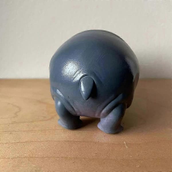 Moo Deng Leksak, Moo Deng Flodhest, Studsende Gris Pygmé Flodhest Statue, Flodhest Resin Figur