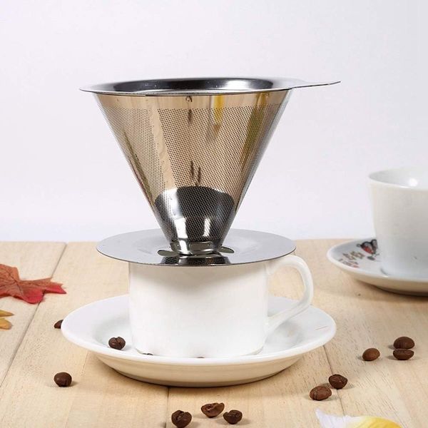 Reusable Stainless Steel Coffee Filter, Brew Filter, Drip Filter, Funnel KLB