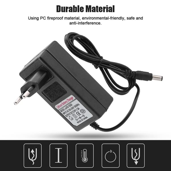 12.6V 2A DC-strømadapteroplader til lithium-ion-batteri 100-240V EU-stik (f2)