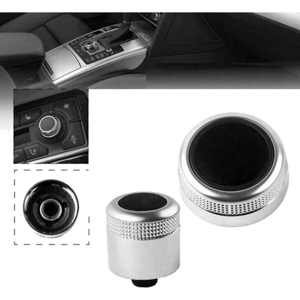 Volume Button Cover Main Menu Multimedia Rotary Knob MMI 4F0919069 4F0919070 For A6 Allroad C6 A8 07-09