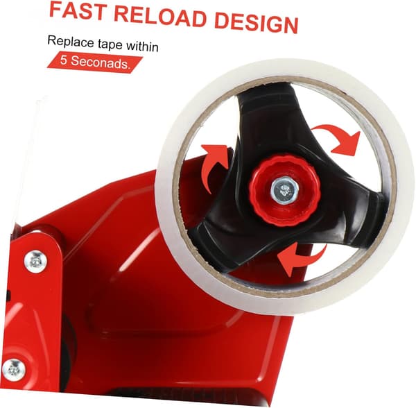 Metal Box Sealer Practical Tape Dispenser Cutting Function for Packaging Tape Sealing Iron Material