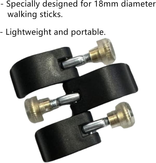 2-pack Trekking Pole Lock Grip, Climbing Pole External Lock Trekking Pole Locking Clip Trekking Pole Lock Mountaineering Part for Climbing Hiking