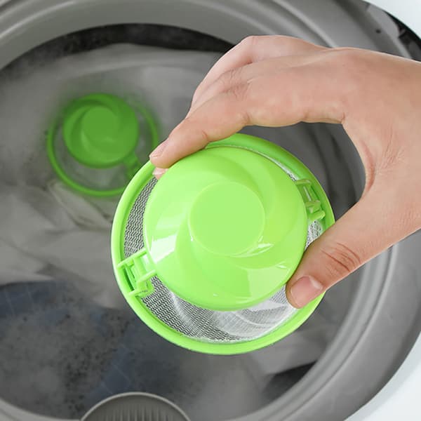 Hair Removal Catcher Filter Mesh Clothes Washing Machine Filter L Green