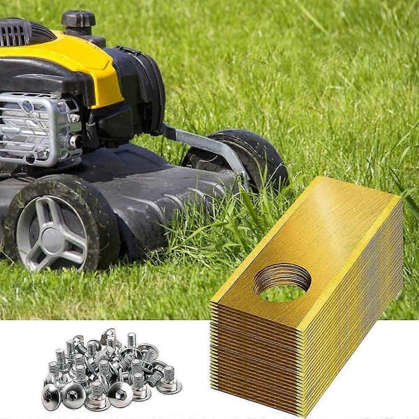 30 stk. Udskiftningsblade i rustfrit stål til Honda Miimo robotplæneklippere, 39,2x17,5mm (FMY) Sølv Sølv Silver Silver