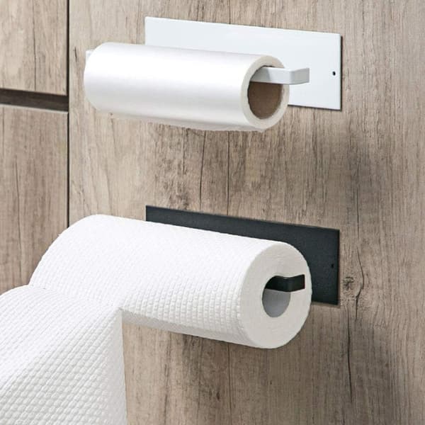 Itsekiinnittyvä keittiöpaperiteline, ei porausta, keittiöpaperi