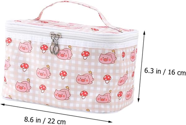 Rejse Toilettaske til Kvinder Makeuptaske Organizer Lommer Stor Bærbar til Kvinder