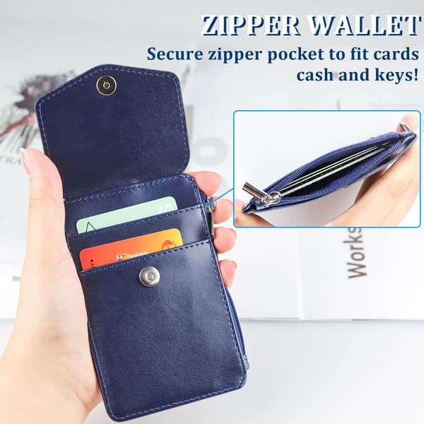 Card Holder with Retractable Lanyard, ID Card Holder with Zipper
