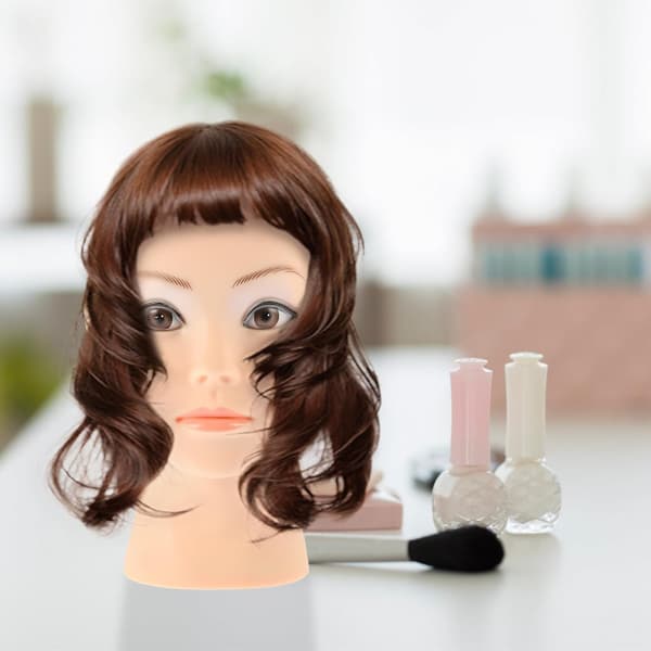 Professional Wig Head Bald Mannequin for Wig Making, Display, Cosmetology Training