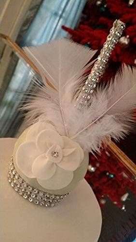 1 sæt Candy Apple Bambuspinde, Karamelæble Træ Bling Spidse Spyd, Madpinde med Cellofanpose Glitterbånd (Sølv)