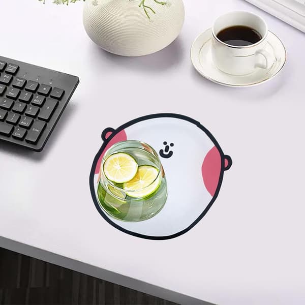 Cup Mug Coaster Pad Acrylic Cup Coaster Drinks Placemat Gift Heat Resistant Coffee Tea Coaster