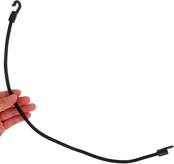 6-pack kajak-bungee-snöre-rem-kit med krokar och skruvar – 37,5 cm