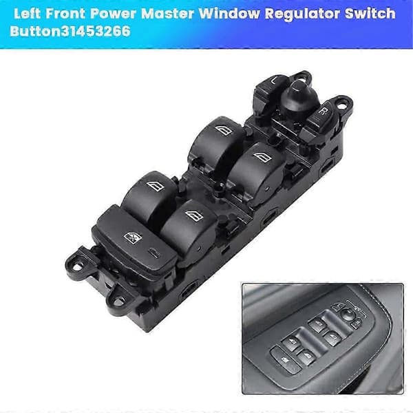 Left Front Electric Master Window Switch 31453266 for Volvo XC60 S60 V60 2009-2018 Left Hand Drive Window