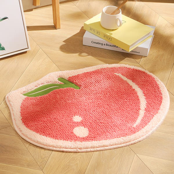Citron badeværelsesmåtte, skridsikker absorberende badeværelsesmåtte, hudvenlig S